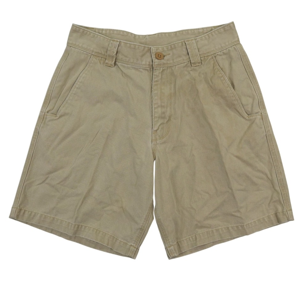 The North Face Short Court Canvas Shorts Mens 30 Tan Outdoor Gorpcore Logo AJDS